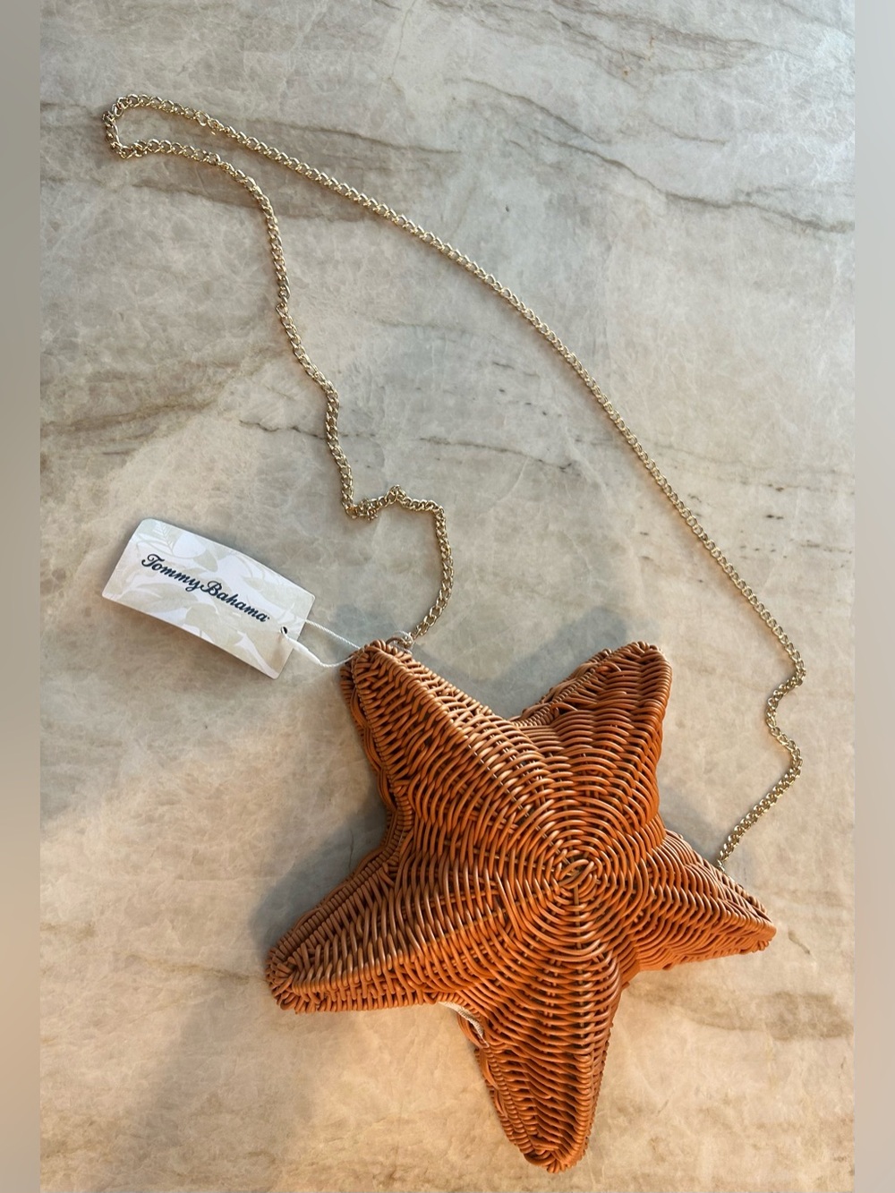 🆕 Tommy Bahama NWT Woven Star  Fish Crossbody Bag Beach Purse NWT